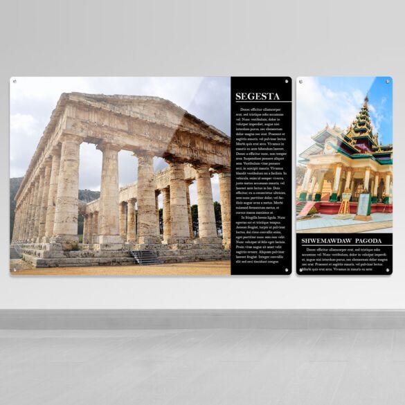Metal photo prints — product example
