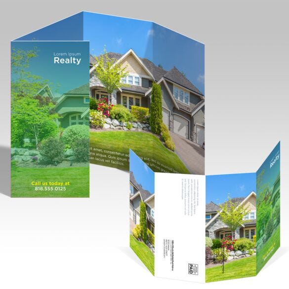 Direct Mail Specialty Folds Flyers and Brochures — product example 1