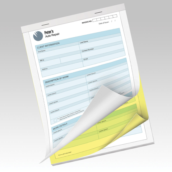 2-part NCR Form Pads w Wraparound Cover — product example 1