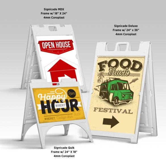 Sidewalk Signs — product example 2