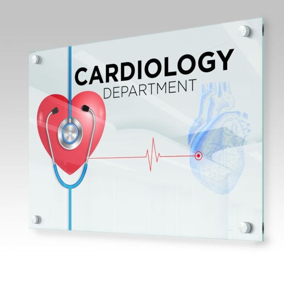 Clear Acrylic Signs — product example 1