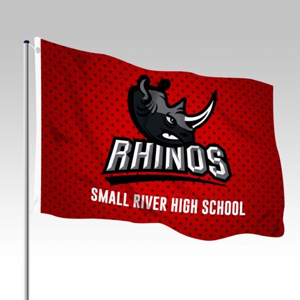 Single Sided Pole Flags — product example 1