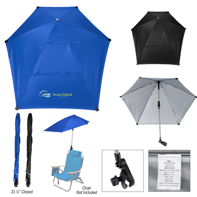 50" Arc SPF 50 Chair Umbrella With 100% rPET Canopy — product example 1