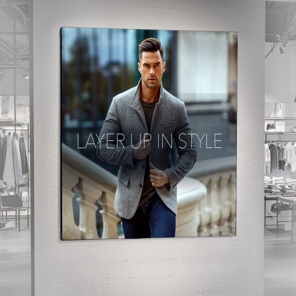 Wall Mounted SEG Frame — product example 1