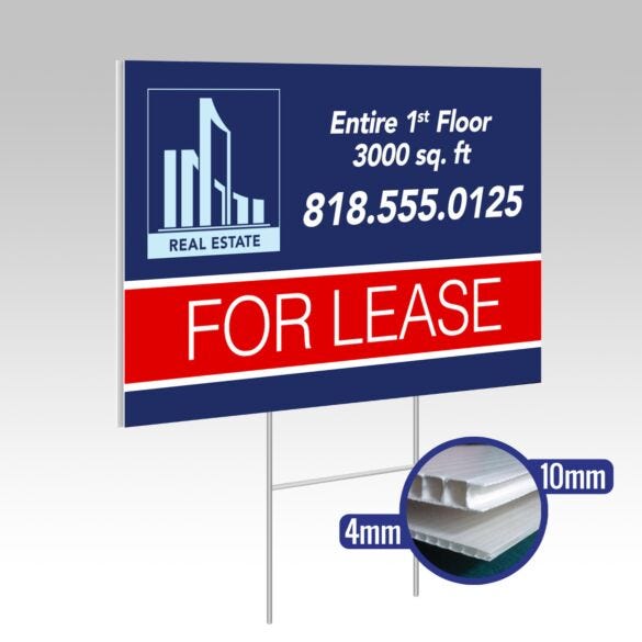 10mm Coroplast Signs — product example 1