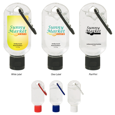 1 Oz. Hand Sanitizer With Carabiner — product example 1