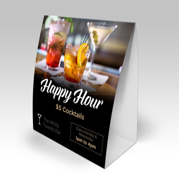 4x6 Table Tent — product example 1