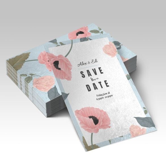 Pearl Announcement Cards — product example 1