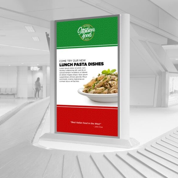 Backlit posters — product example 1