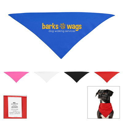 Small Triangle rPET Pet Bandana — product example 1