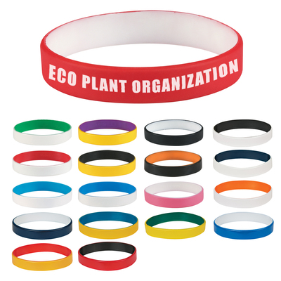 Colored Letter Silicone Bracelet — product example 1