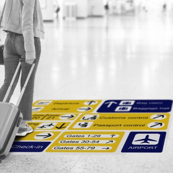 Aluminium Floor Graphics — product example 1