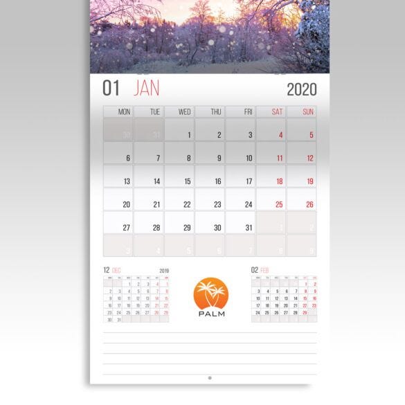 9x12 Calendars — product example 1