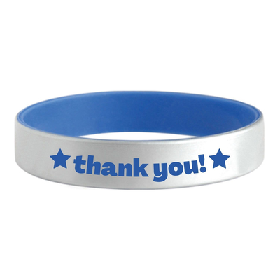 Silver Silicone Bracelets — product example 1