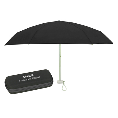 37" Arc Telescopic Folding Travel Umbrella With Eva Case — product example 1