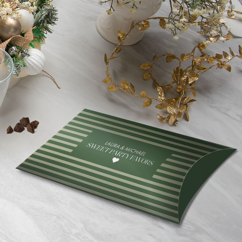 Wedding pillow-box favors — product example