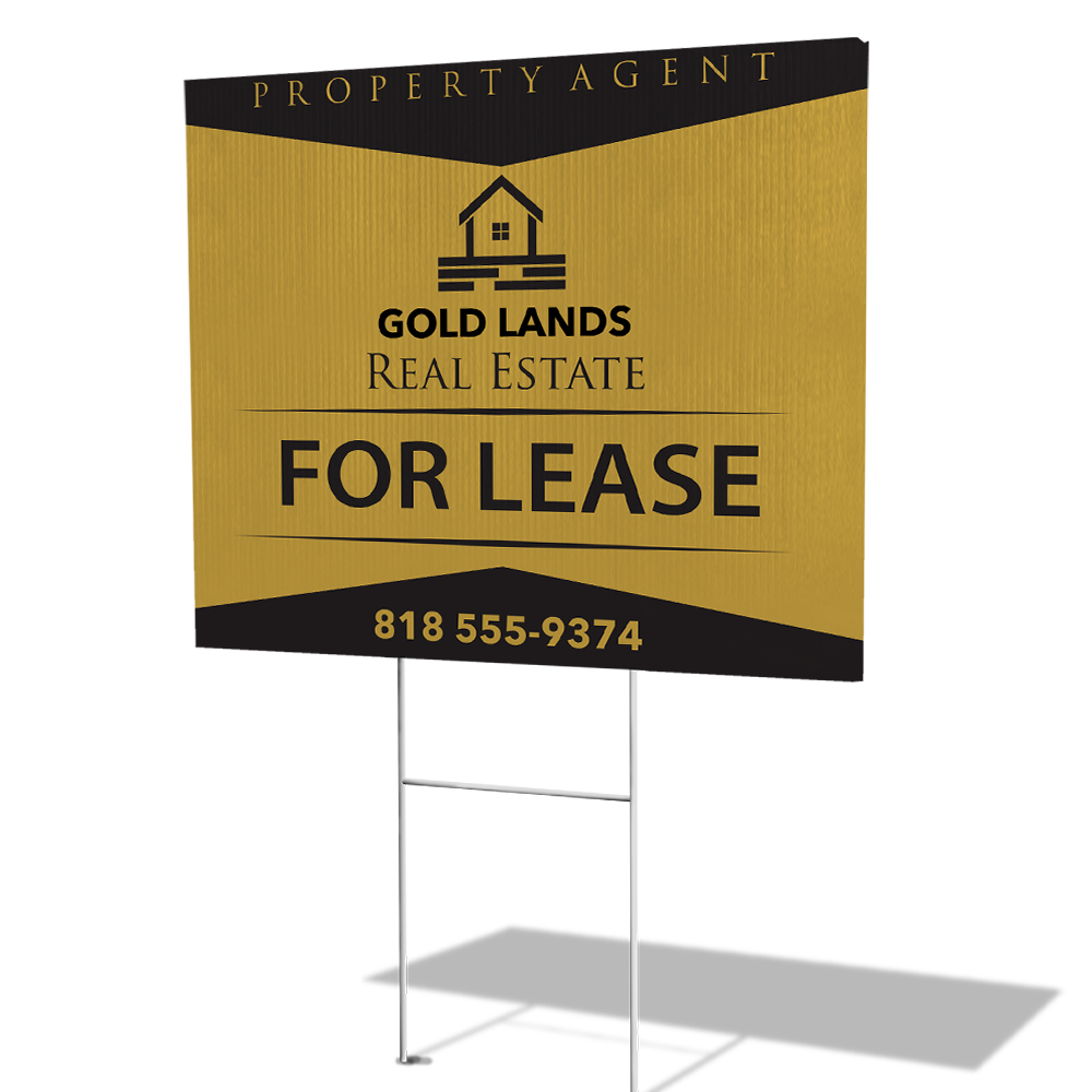 Property sign design 2 — product example