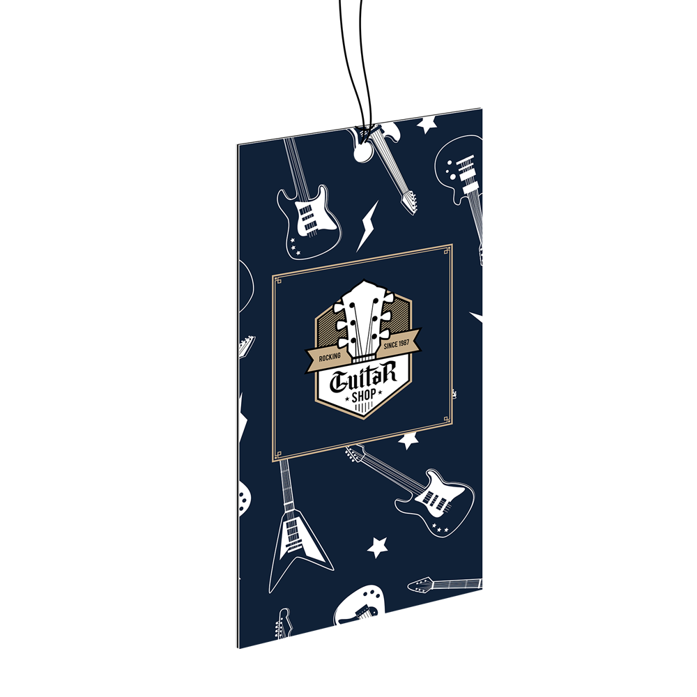 Printed hang tags — product example