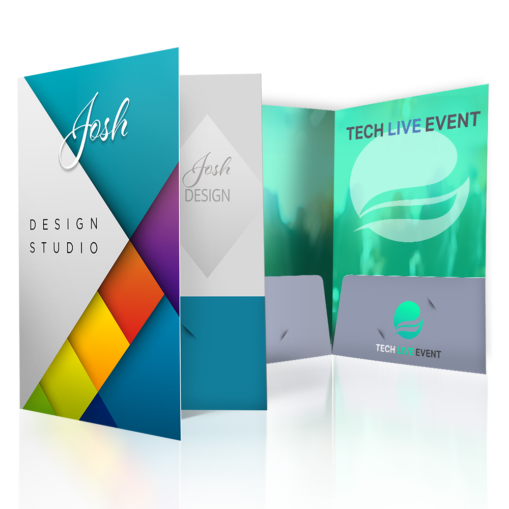 Branded folder — product example