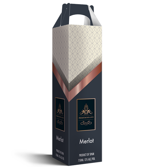 Printed wine packaging — product example