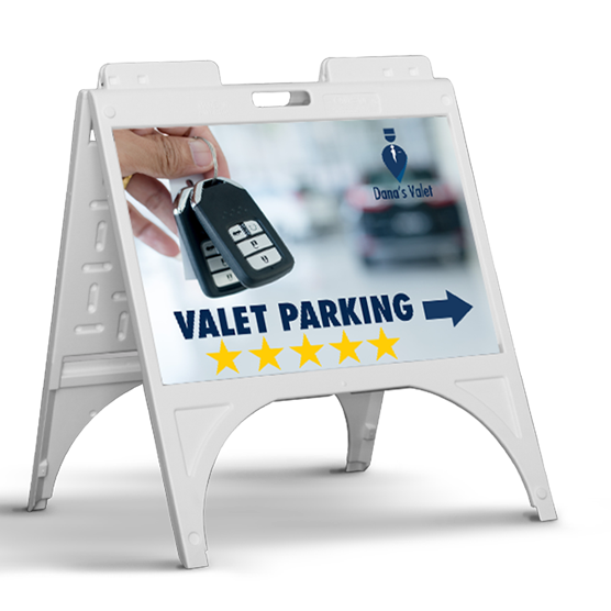 A-frame promotion — product example