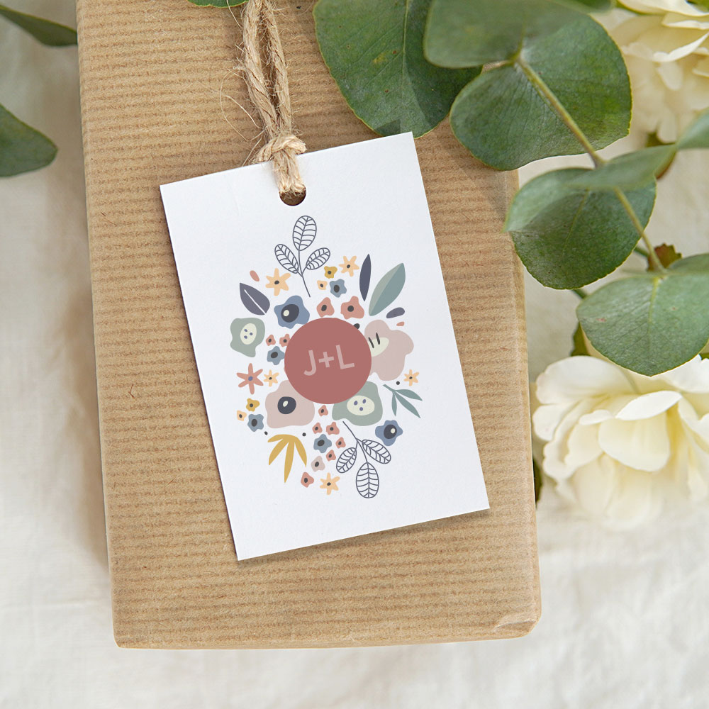 Wedding favor tags — product example