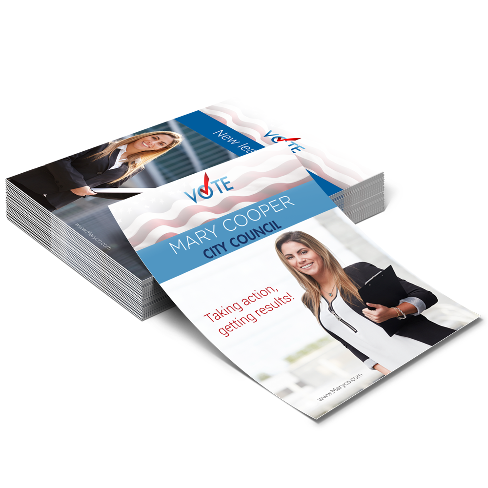 Campaign flyer design — product example