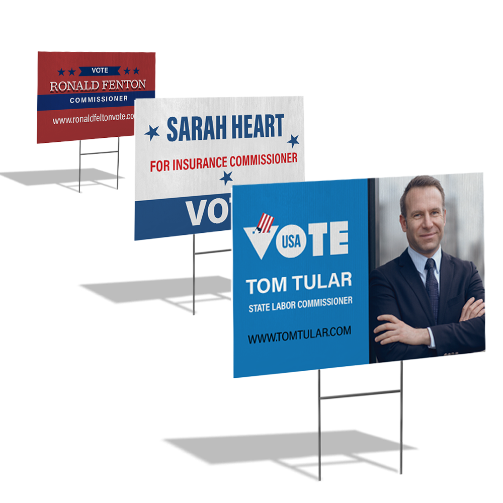 Campaign yard signs — product example