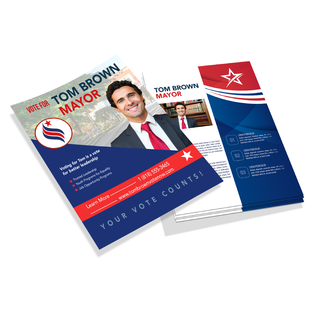 Campaign flyer assortment — product example
