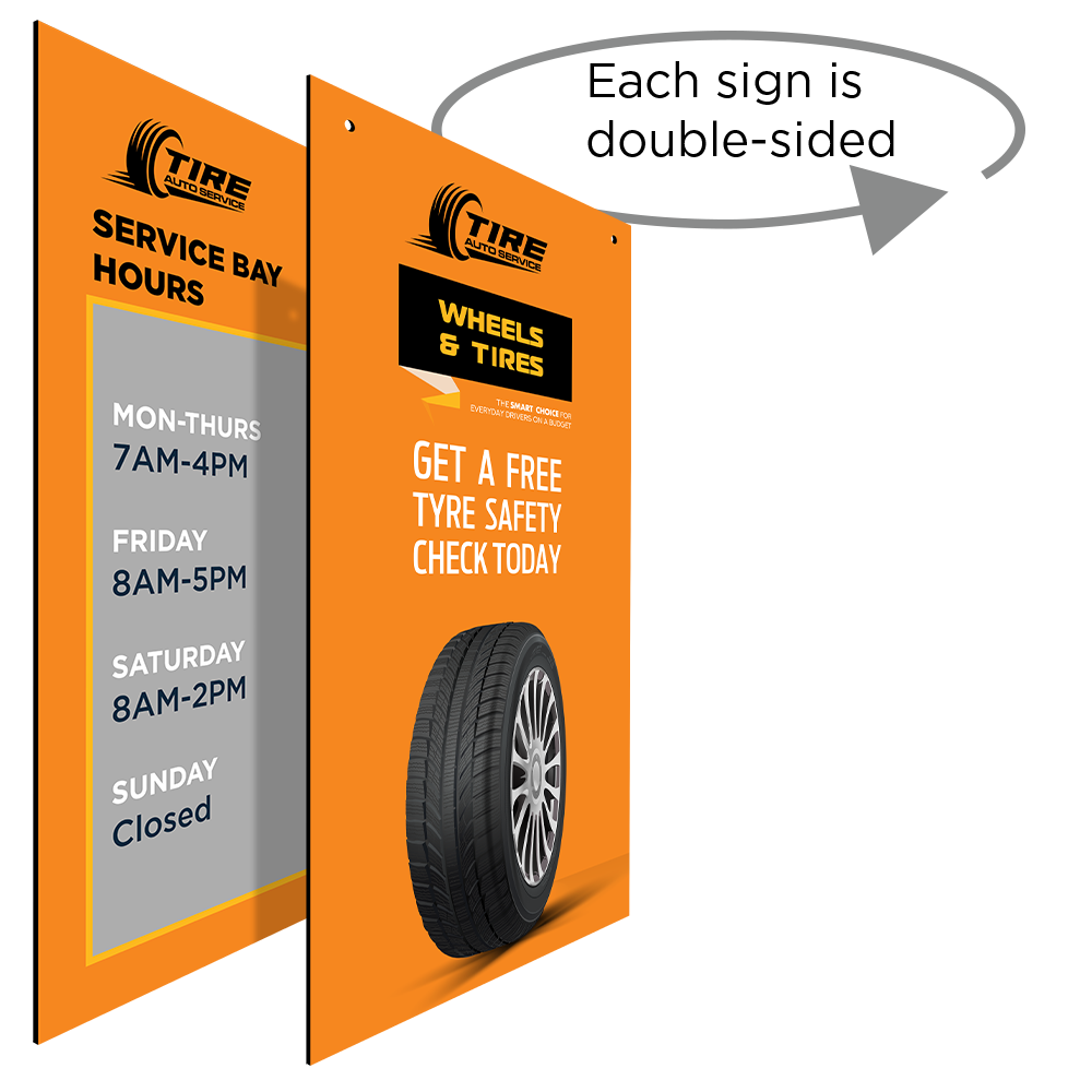 Aluminum wayfinding display 3 — product example