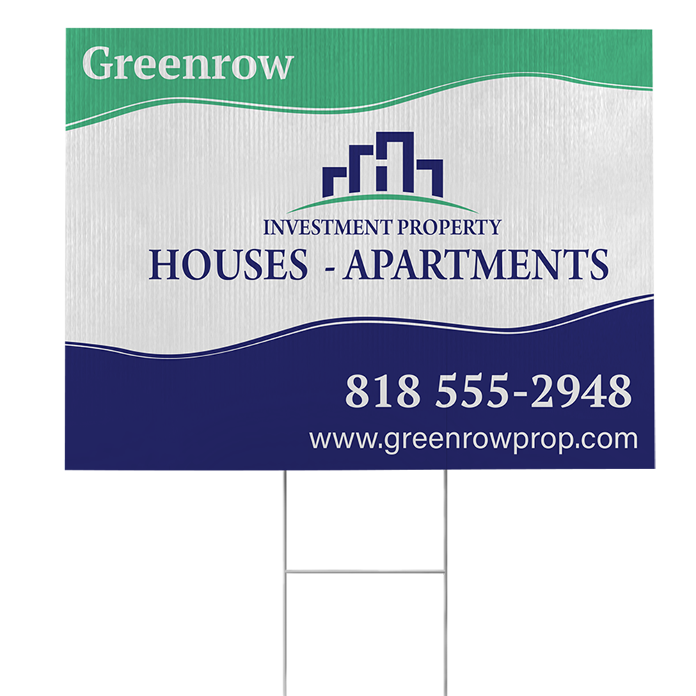 Property sign design 1 — product example