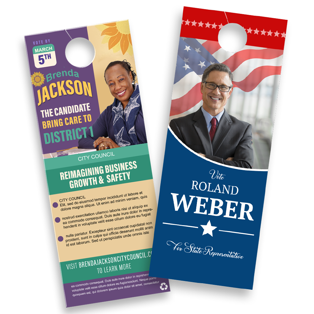 Campaign door hangers — product example